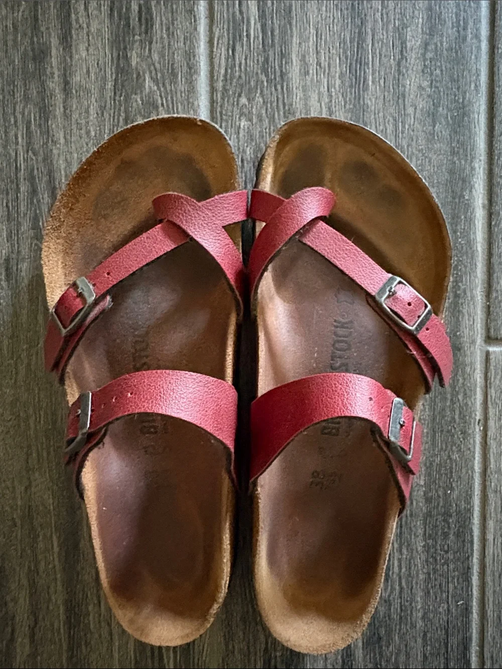 Birkenstock- Mayari Birkoflor- Red- size 38